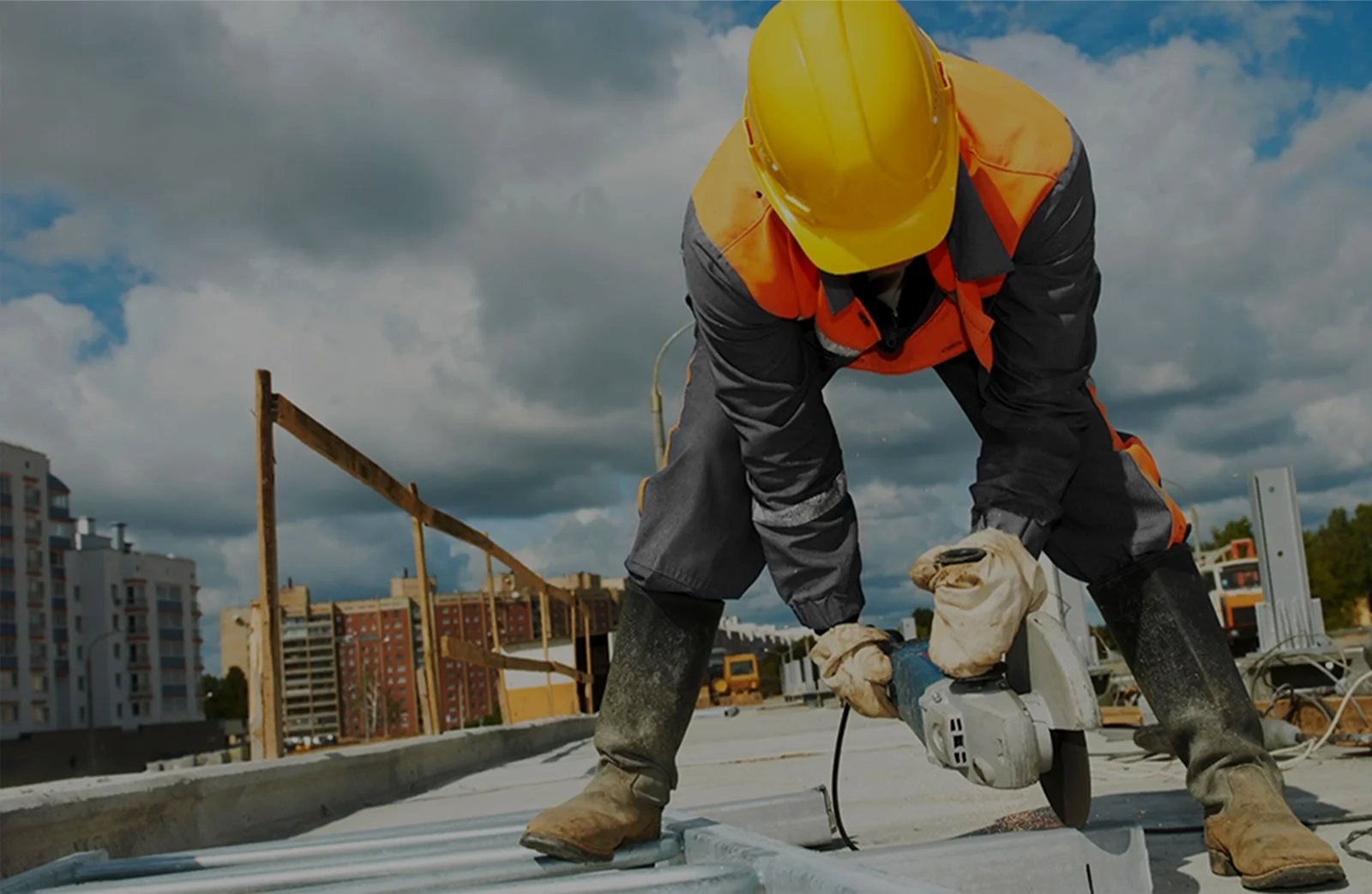 Fire retardant coating being applied on a Hyderabad site